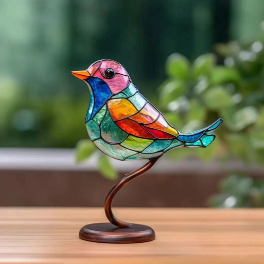 50% Rabatt | BirdsDecor™ Vögel auf Ästen Buntglasornamente