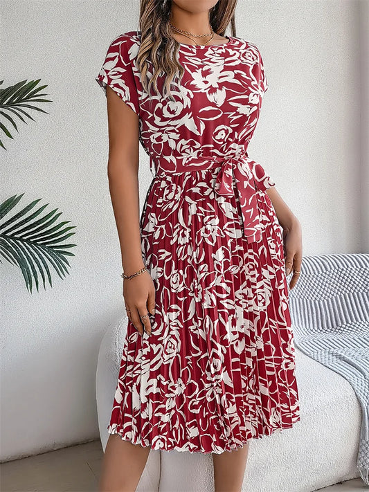 Amal | Trendiges Kleid mit Blumendruck