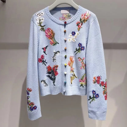 Sahara | Eleganter Cardigan mit Blumen
