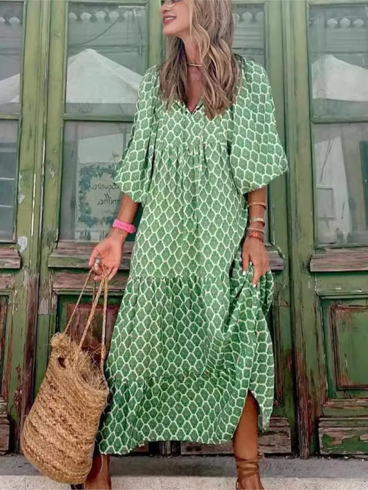 Rosmarin | Boho-Midikleid