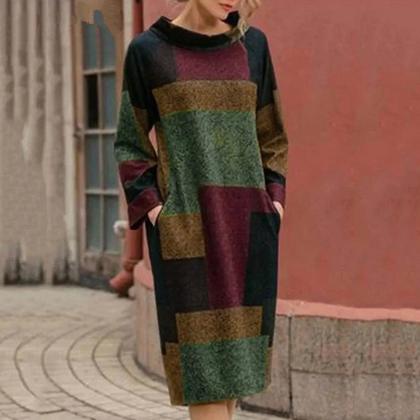 Chelsy™ – Vintage-Patchwork-Midikleid