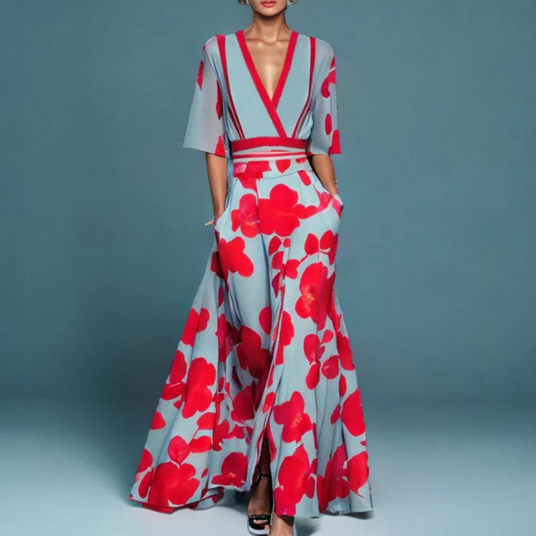Lothringen | Kleid mit Blumendruck