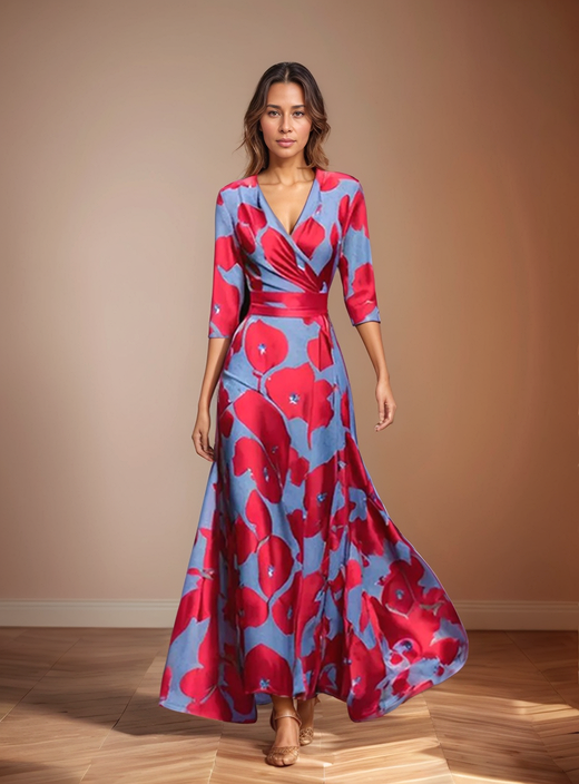 Lothringen | Kleid mit Blumendruck