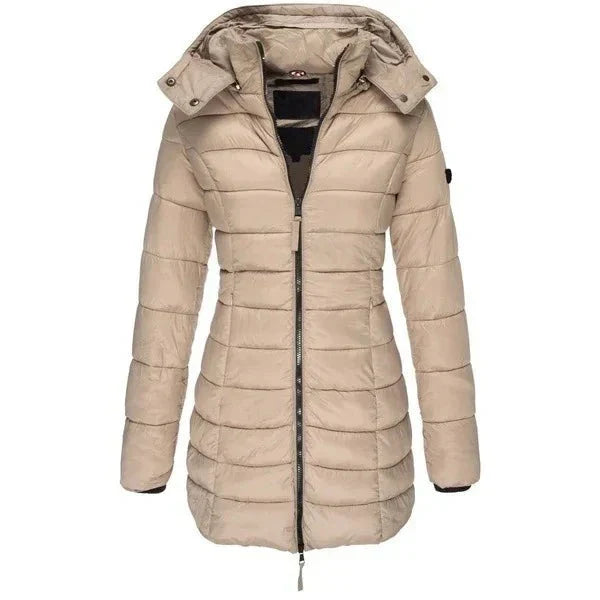 Zoe - Neue lange gesteppte Slim-Winterjacke