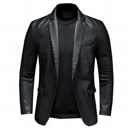 Oscar - Taillierte Motorrad-Lederjacke