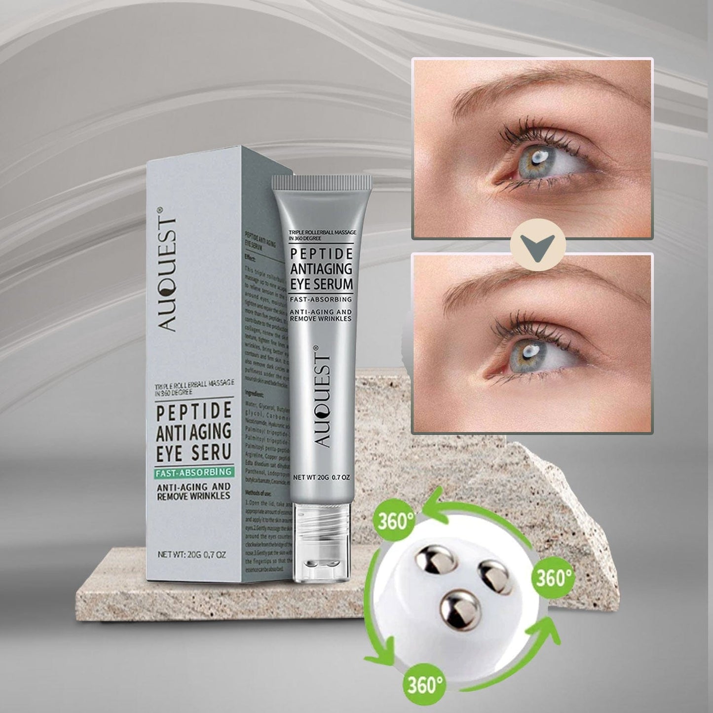 1+1 GRATIS | Auquest® | Anti Aging & Falten entfernende Augencreme