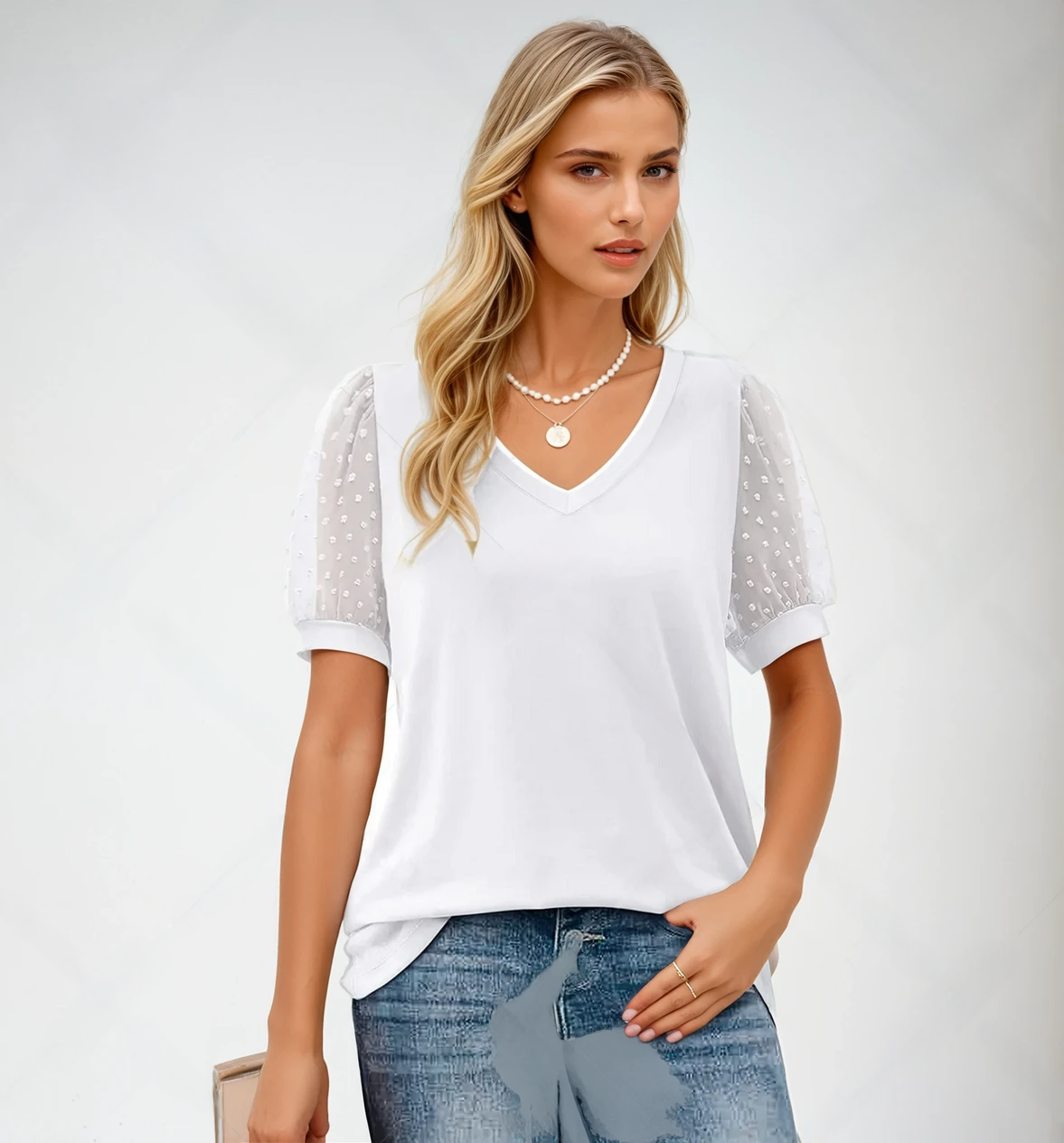 Lara | Elegantes Top mit V-Ausschnitt