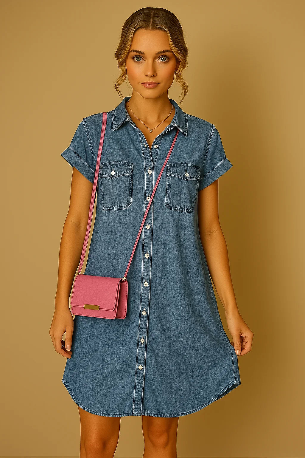Martina | Kleid und Jeans mit alten Höflichkeiten