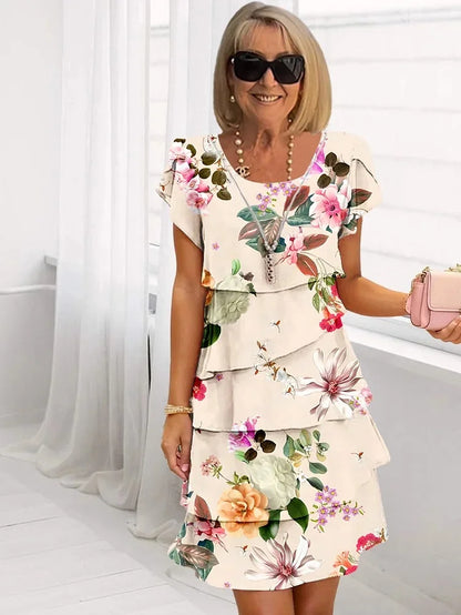 Jimena – Elegantes Maxikleid mit Blumenmuster