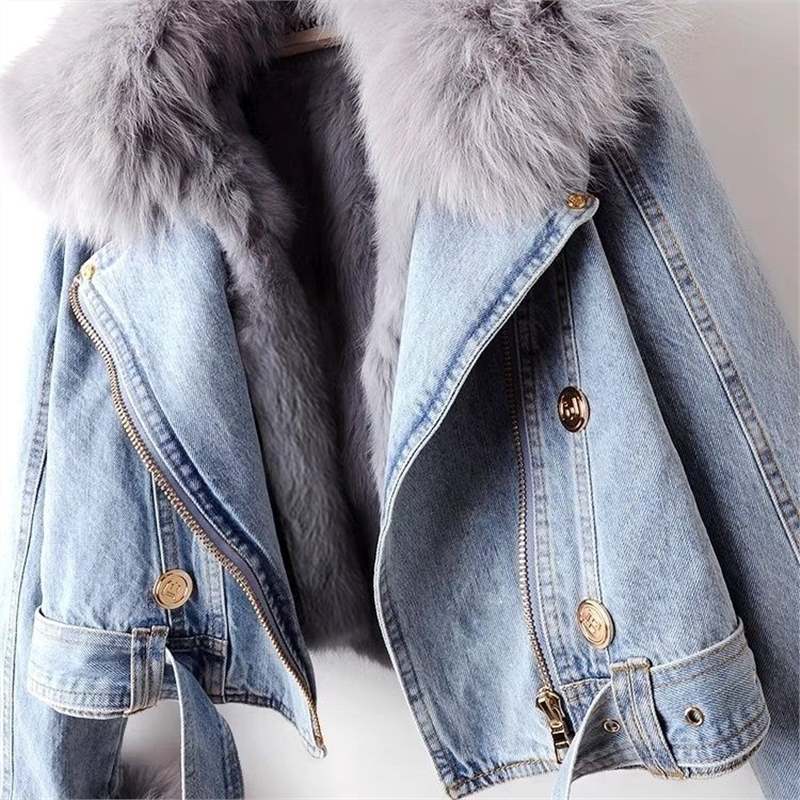 Celeste™ | Bio-Jeansjacke mit Kunstfell