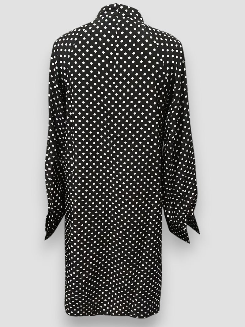 Milena | Kurzes gepunktetes Kleid