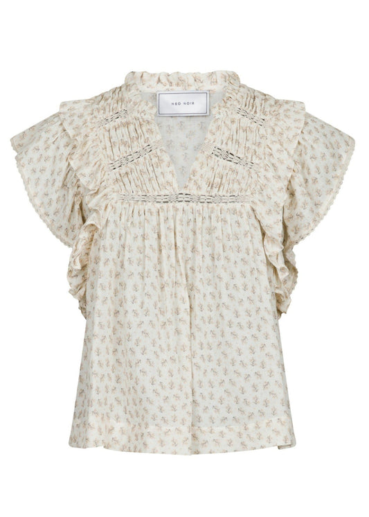 Neo Noir Jayla Basic Blossom Top Creme