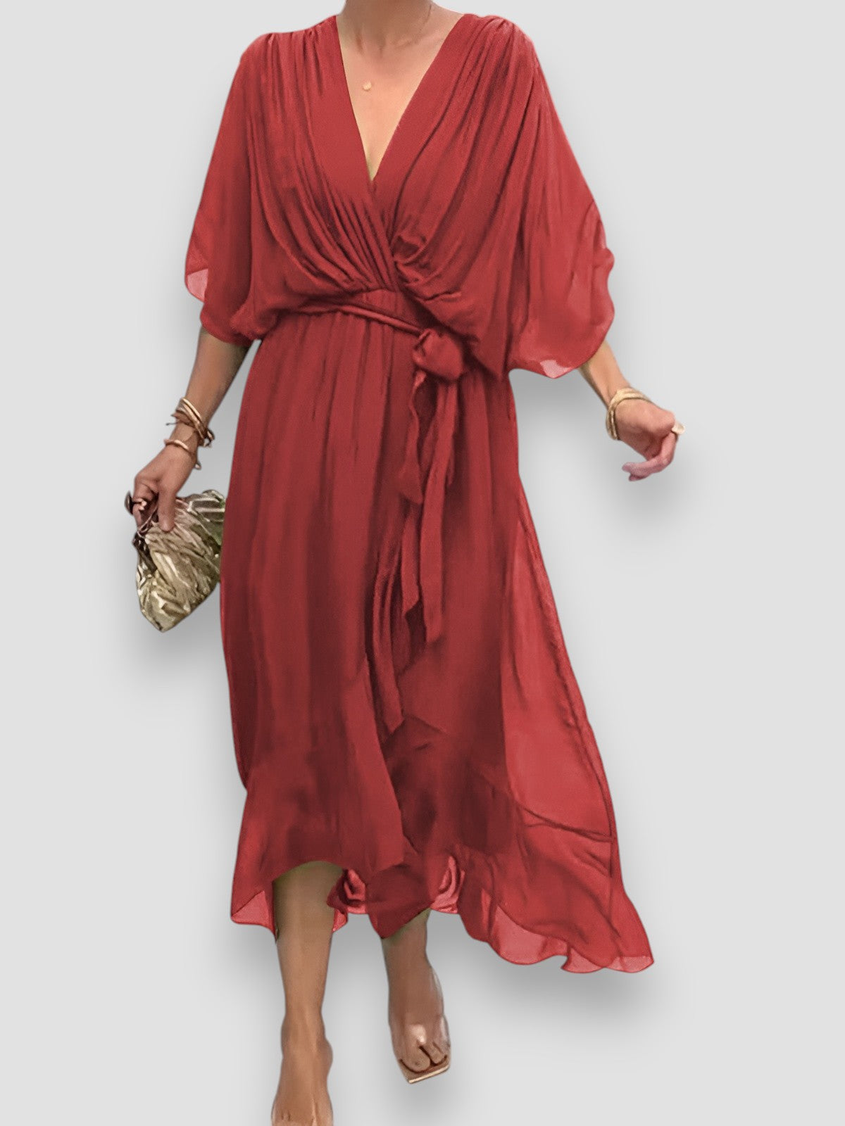 Carmen | Kleid mit V-Ausschnitt