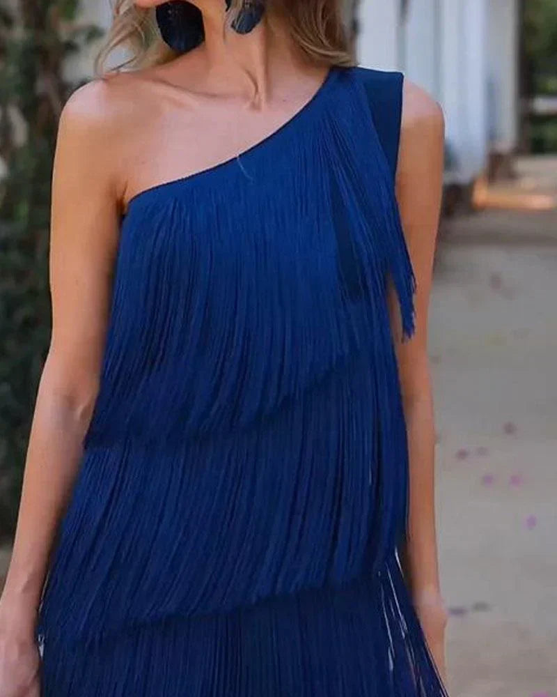 Dalia – Elegantes Kleid mit Fransen