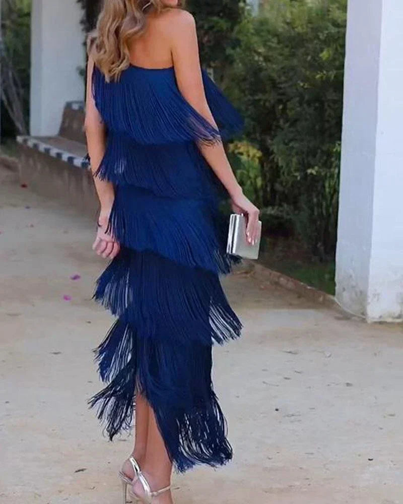 Dalia – Elegantes Kleid mit Fransen