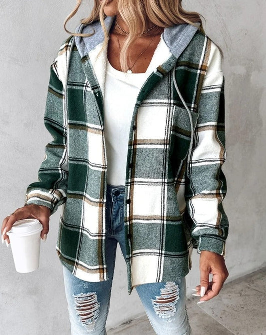 Jasmin | Karierter Cardigan