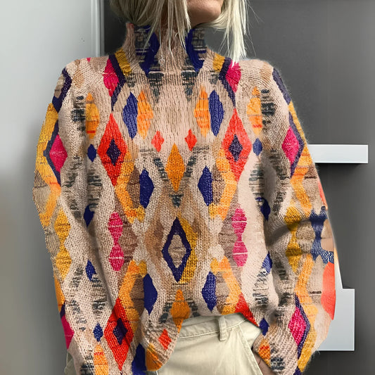 Neunte | Pullover mit geometrischem Aufdruck