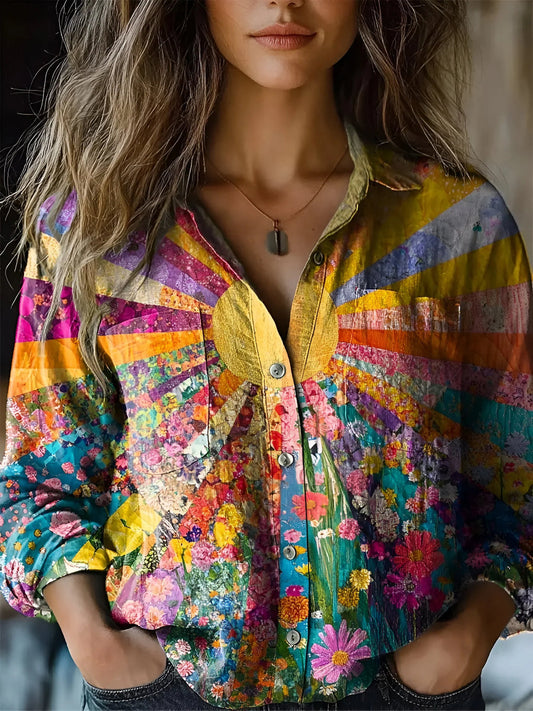 Lilli - Strahlendes Sonnenblumen-Shirt
