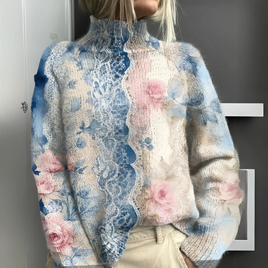 Lara | Pullover mit elegantem Blumenmuster
