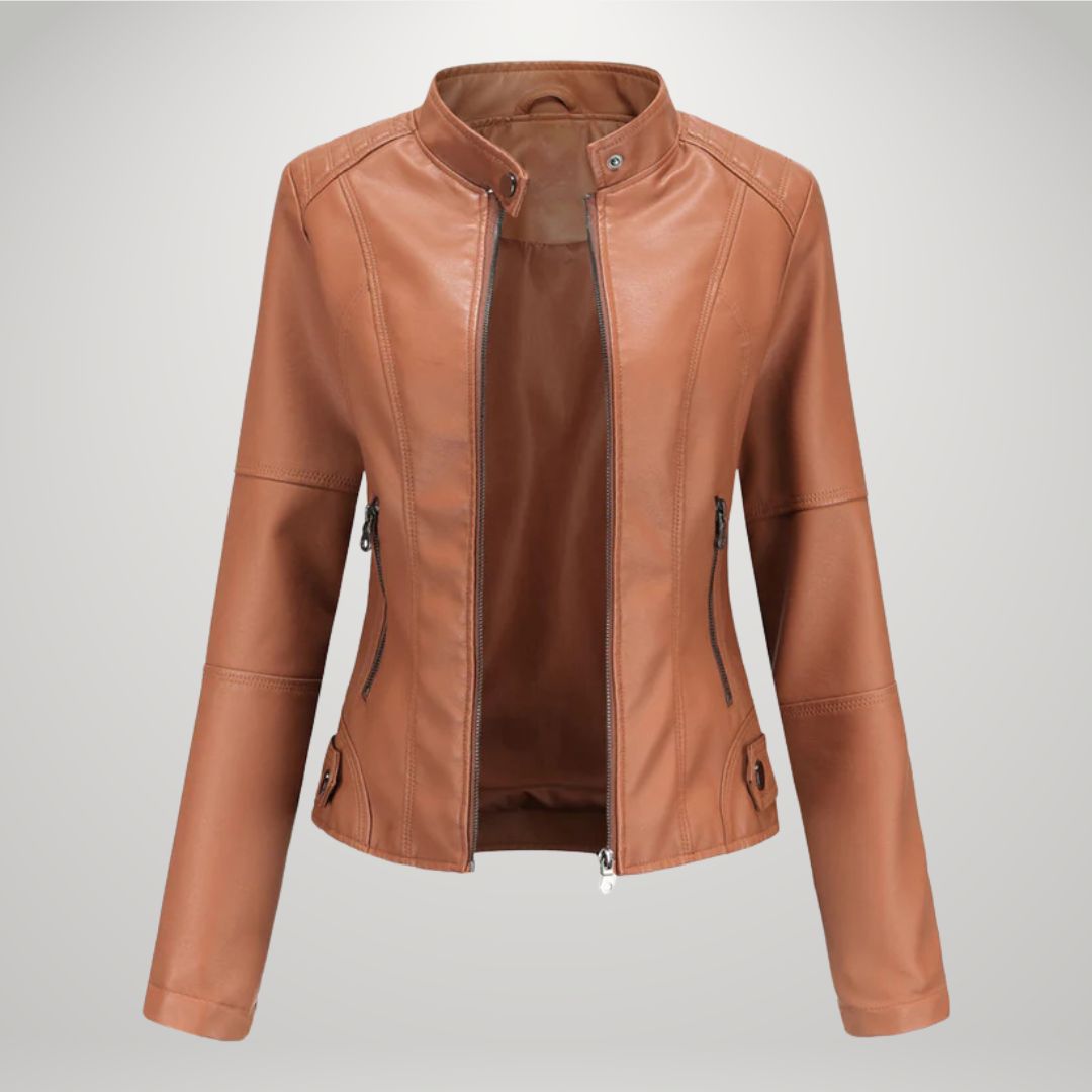 Sophia™ Lässige Lederjacke
