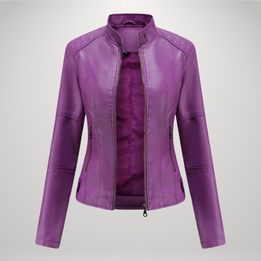 Sophia™ Lässige Lederjacke