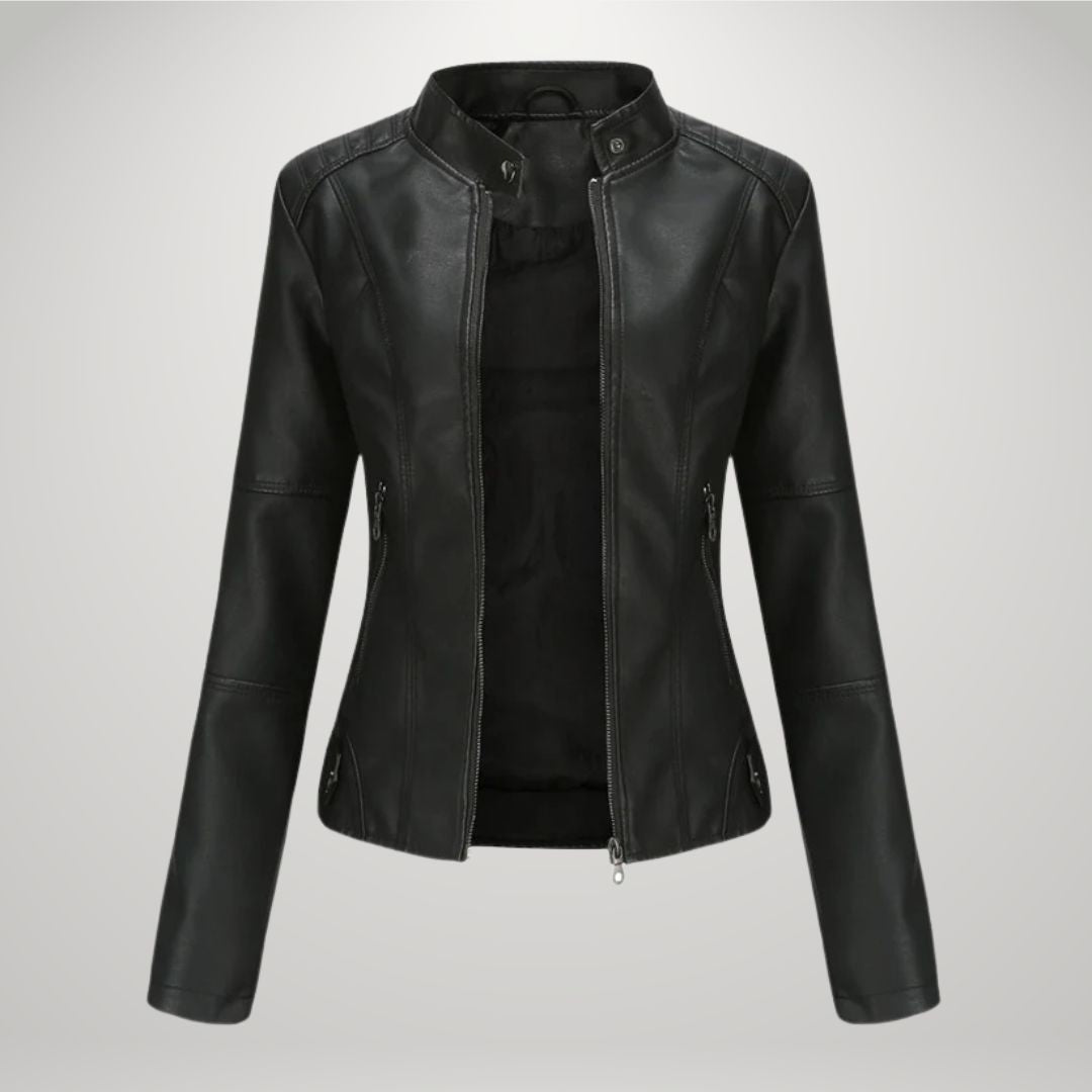 Sophia™ Lässige Lederjacke