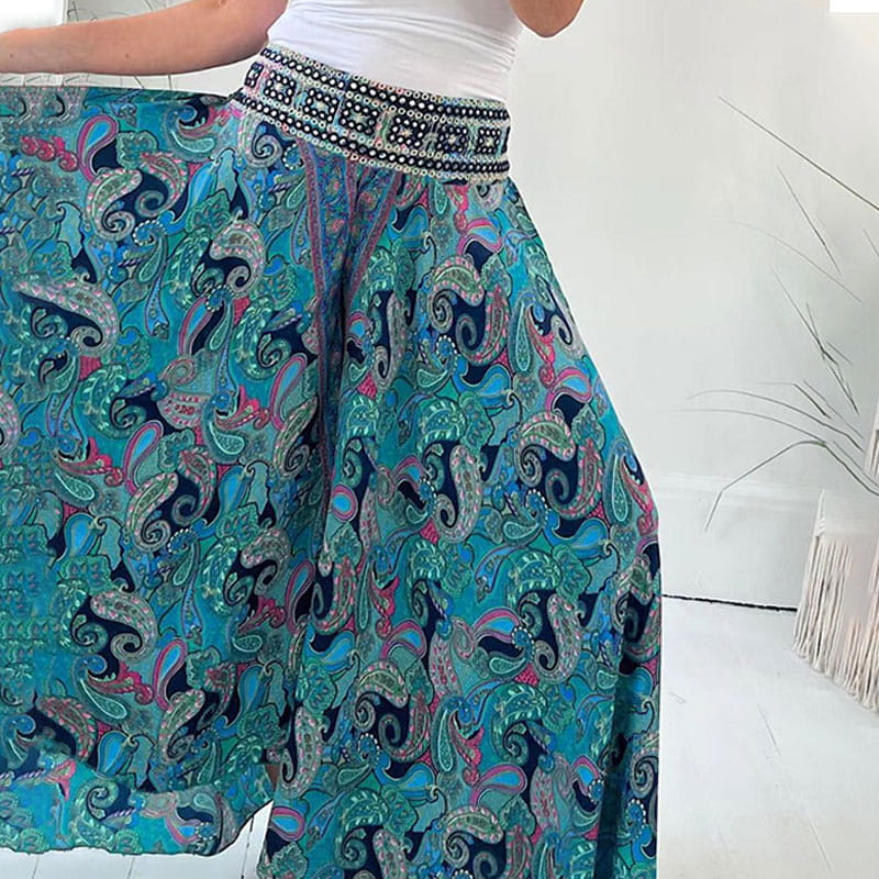 Sabine™ Leichte Hose mit Ethnoprint und Gummizugbund