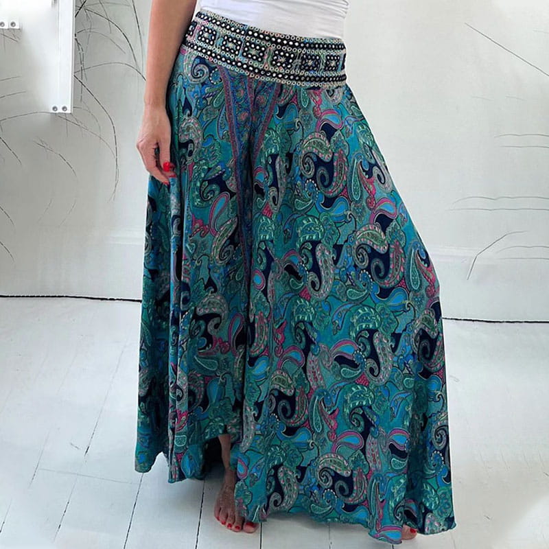 Sabine™ Leichte Hose mit Ethnoprint und Gummizugbund