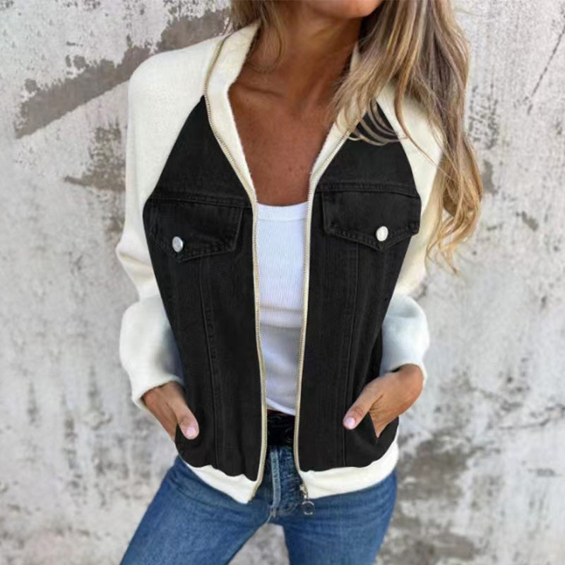 Karin™ | Trendige Patchwork-Jeansjacke Ihr neuer Favorit!