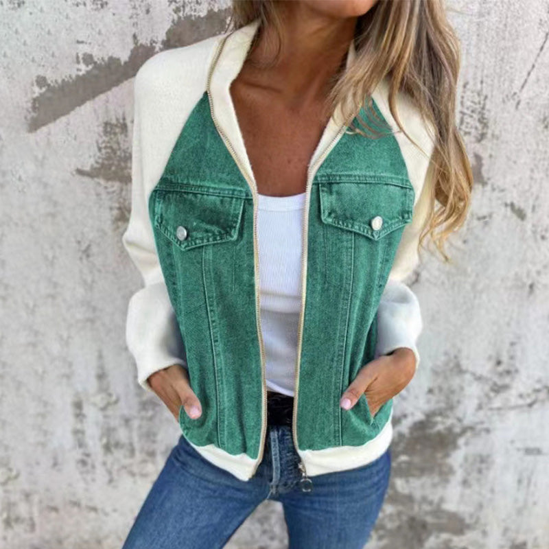 Karin™ | Trendige Patchwork-Jeansjacke Ihr neuer Favorit!