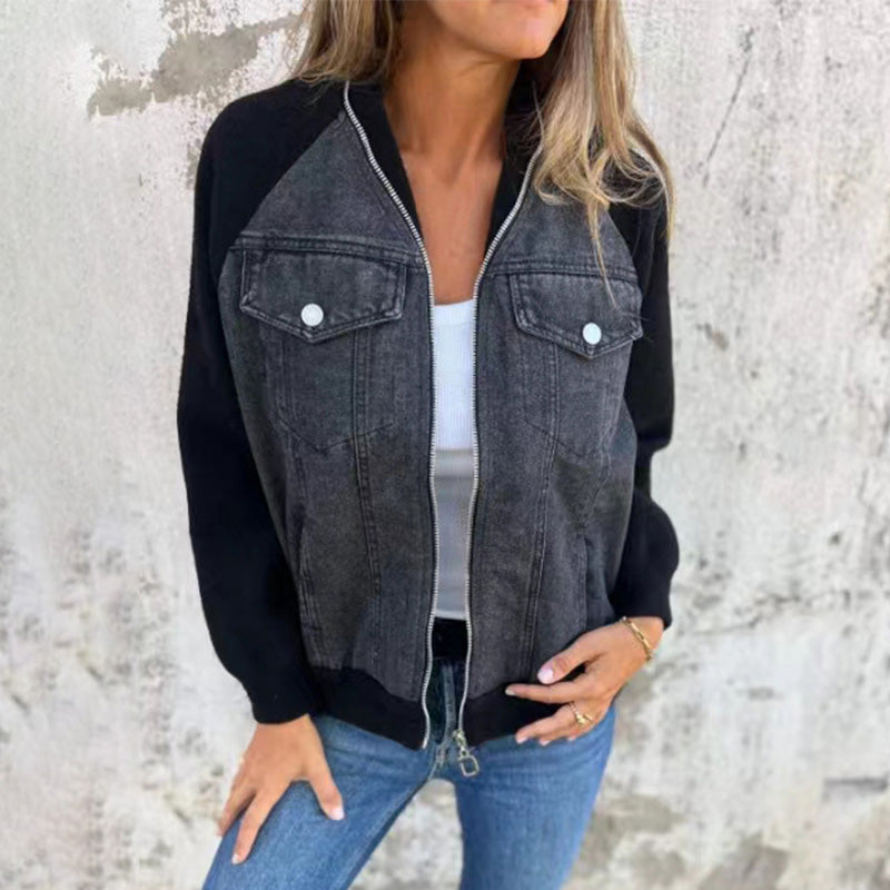 Karin™ | Trendige Patchwork-Jeansjacke Ihr neuer Favorit!
