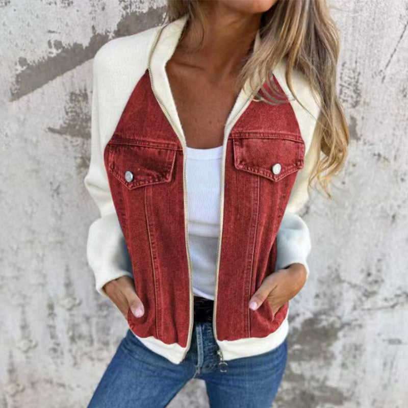 Karin™ | Trendige Patchwork-Jeansjacke Ihr neuer Favorit!