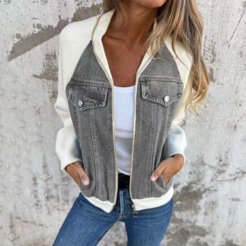 Karin™ | Trendige Patchwork-Jeansjacke Ihr neuer Favorit!