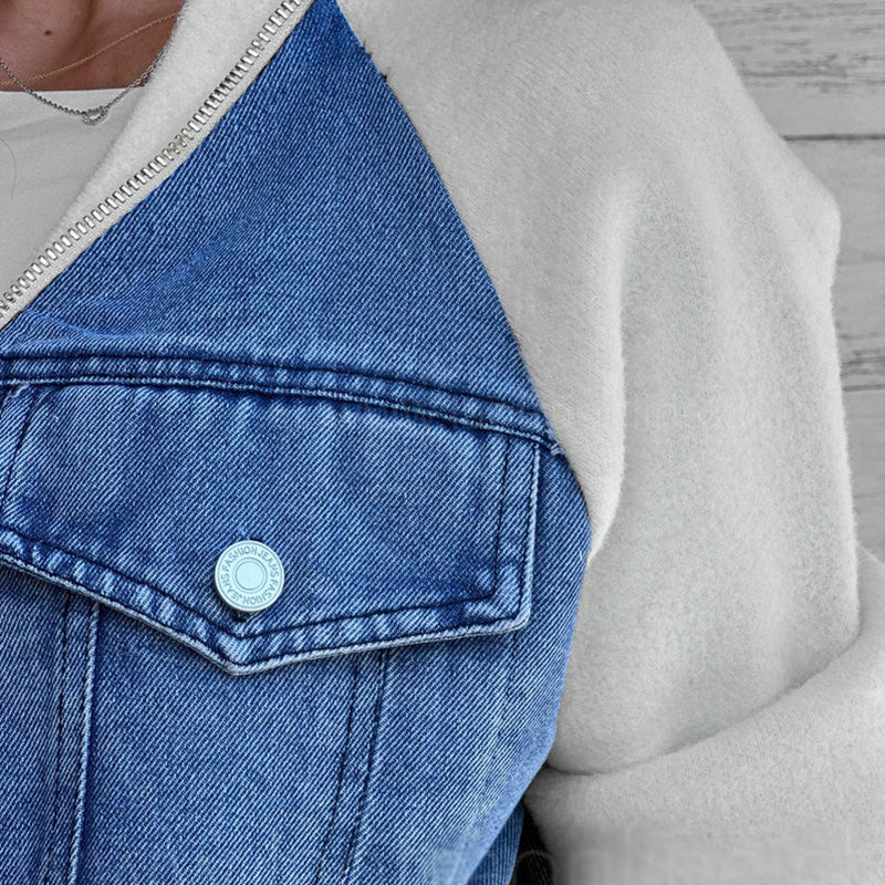 Karin™ | Trendige Patchwork-Jeansjacke Ihr neuer Favorit!