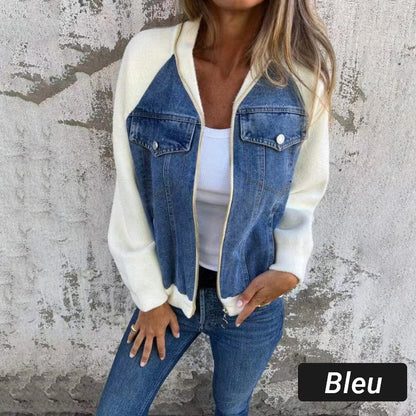 Karin™ | Trendige Patchwork-Jeansjacke Ihr neuer Favorit!