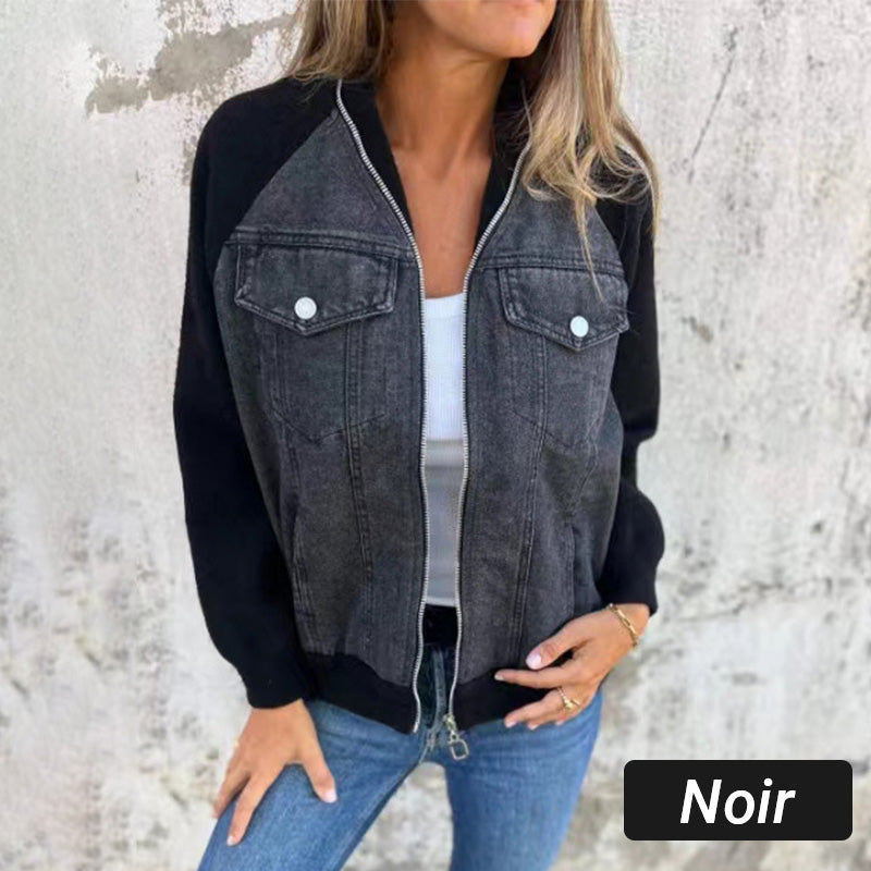 Karin™ | Trendige Patchwork-Jeansjacke Ihr neuer Favorit!