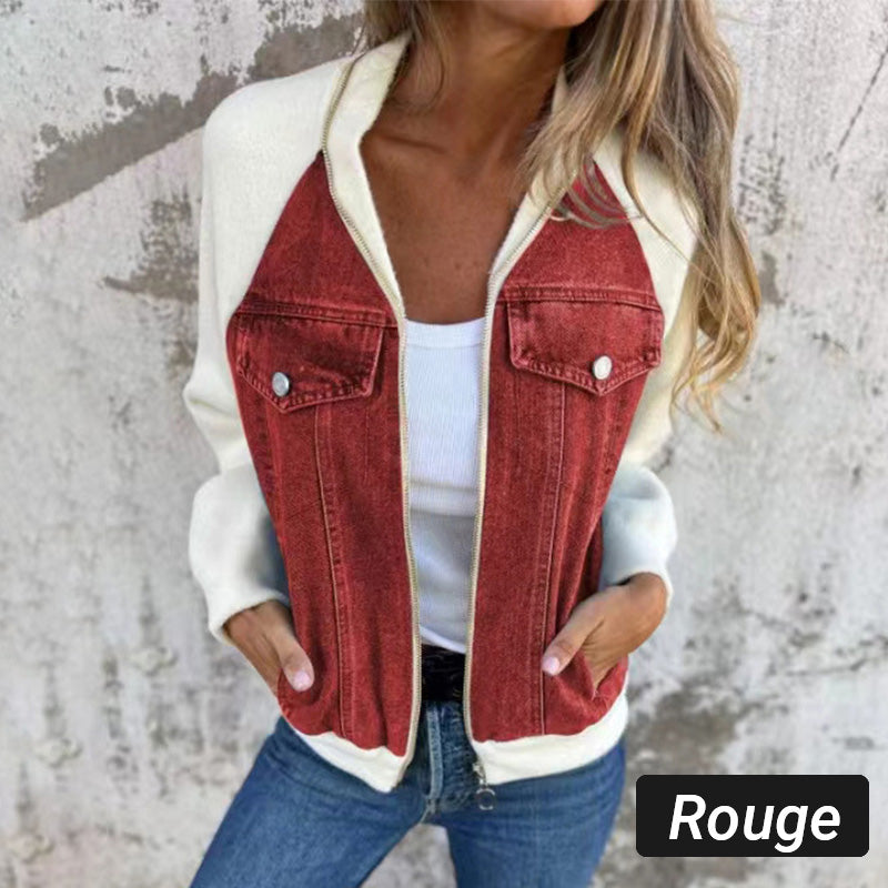Karin™ | Trendige Patchwork-Jeansjacke Ihr neuer Favorit!