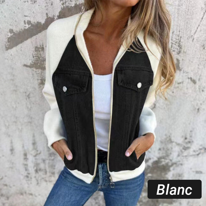 Karin™ | Trendige Patchwork-Jeansjacke Ihr neuer Favorit!