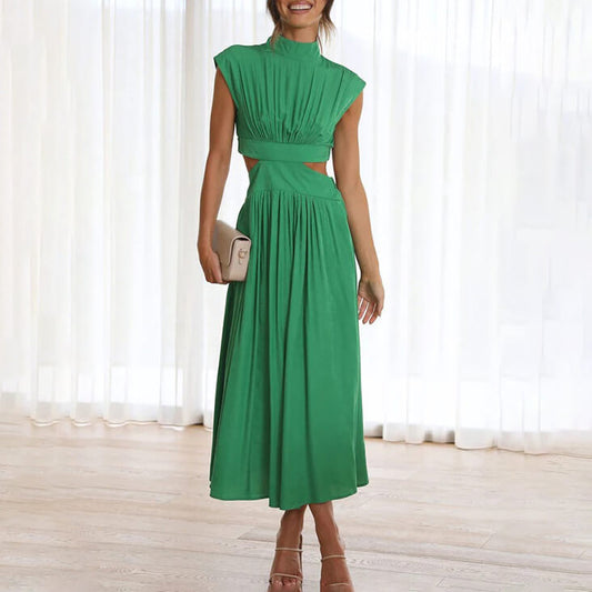 Emilia – Elegantes Kleid mit hohem Ausschnitt